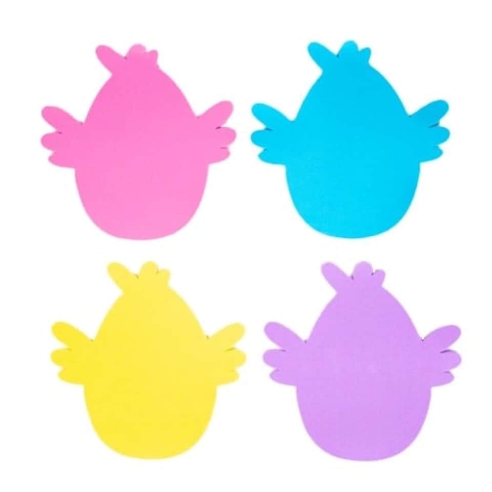 Easter Large Chick Shape Foam - Pack of 8