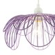 image 3 of Mate Lilac Metal Wire Overlapping Petal Ceiling Pendant Light Shade Purple