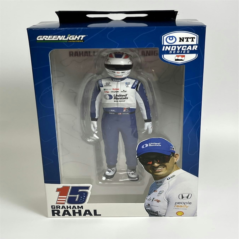 image 1 of Graham Rahal #15 Rahal Letterman Lanigan Driver Figure 1:18 Greenlight 11302