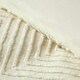 image 4 of Homescapes Off White Chevron Cotton Tufted Duvet Cover Set - Double N/A | Double