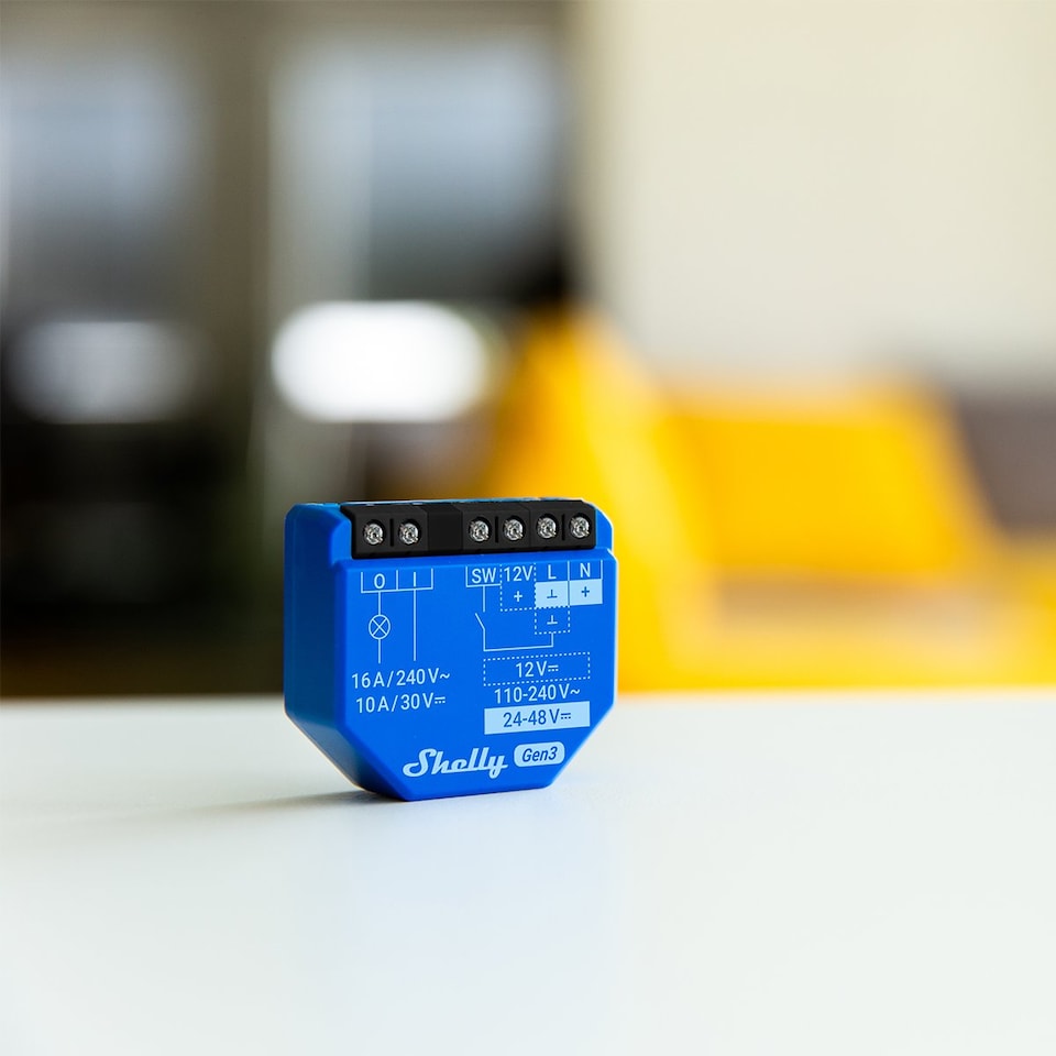 image 1 of Shelly Plus 1 Gen3 16A Switch (Pair)