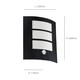 image 3 of EGLO City 1-Light Black Outdoor Wall Lamp With Motion Sensor