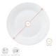 image 3 of Argon Tableware Classic White Dinner Plates - 27cm - Pack of 12 White