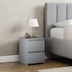 image 6 of Vida Designs Denver 2 Drawer Bedside Chest Cabinet Table Nightstand, Grey