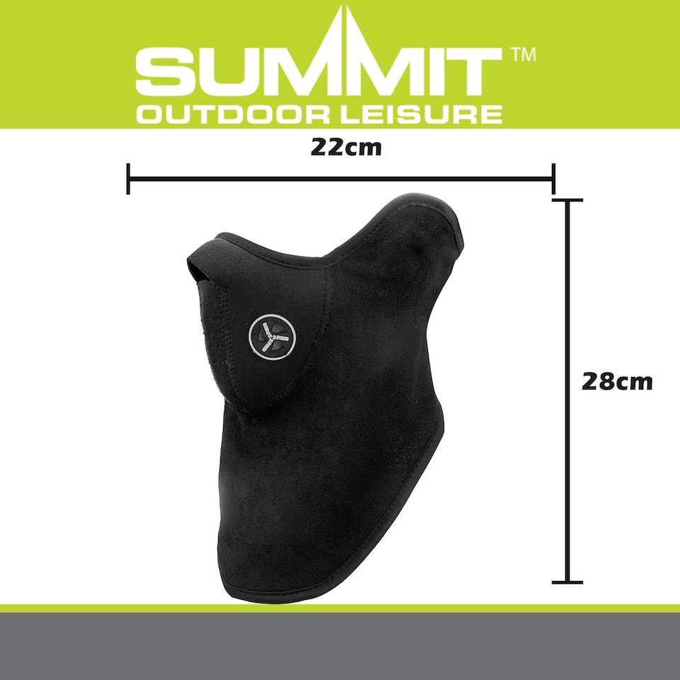image 1 of PMS Weather Shield Face Mask and Snood Fleece Cold Protection, Black