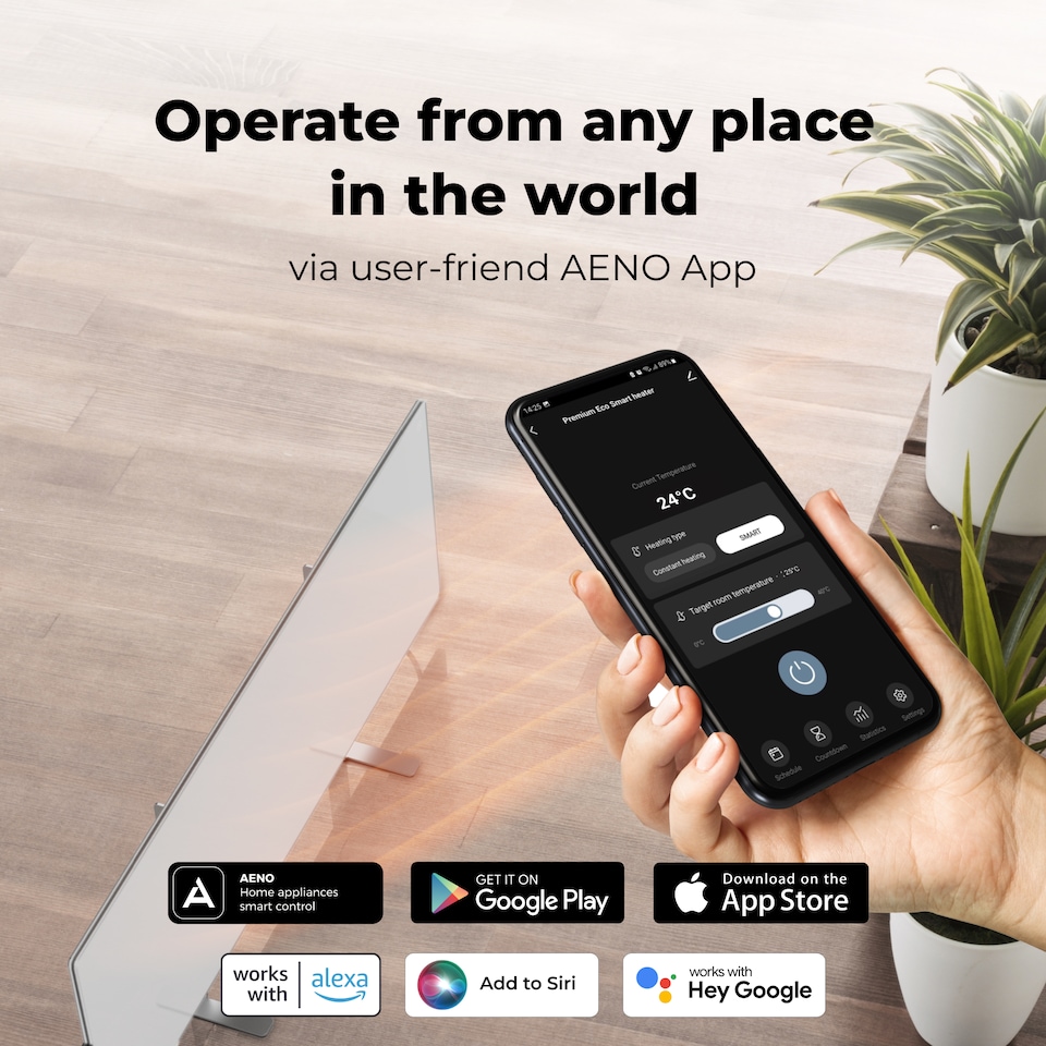 image 1 of AENO Premium Eco Smart Heater White