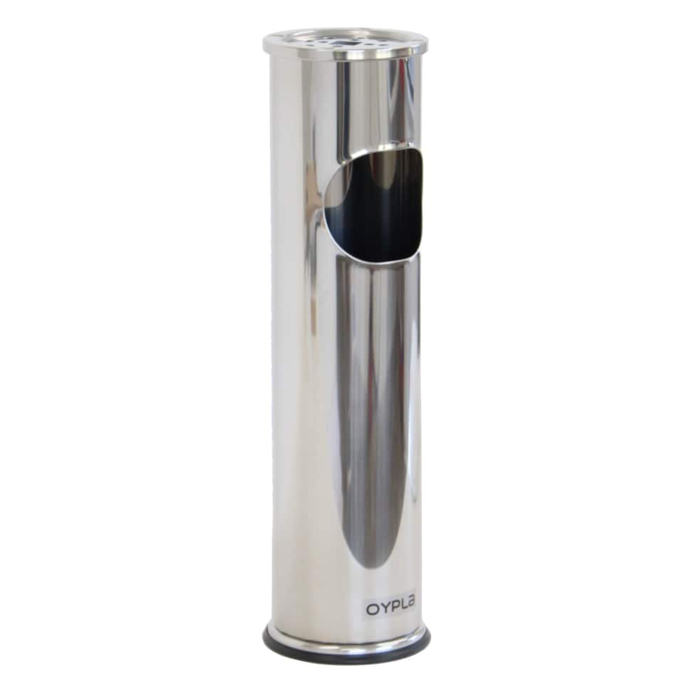image 1 of Free Standing Stainless Steel Ashtray Cigarette Rubbish Bin