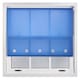 image 3 of FURNISHED Roller Blinds Daylight Round Eyelet Light Filtering Easy Fit Trimmable Window Blind | Blue | Blue | (W) 110cm x (L) 165cm