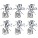 image 1 of Matte Silver Foil Balloon Weights 180g - Pack of 6 Silver