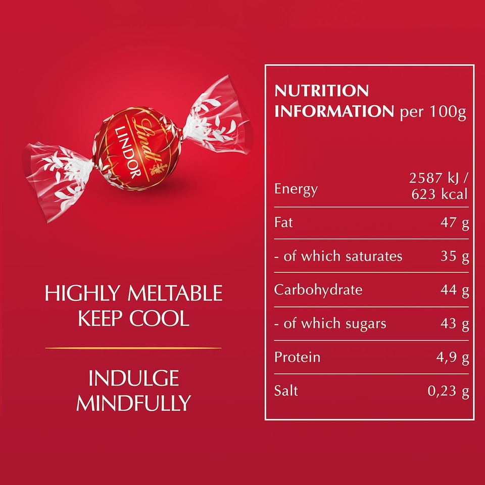 image 1 of Lindt Lindor Milk Chocolate Truffles – 1kg Bag (Approx. 80 Balls) – Smooth Filling – Halloween Treat, Christmas, Gift, Birthday, Congratulations