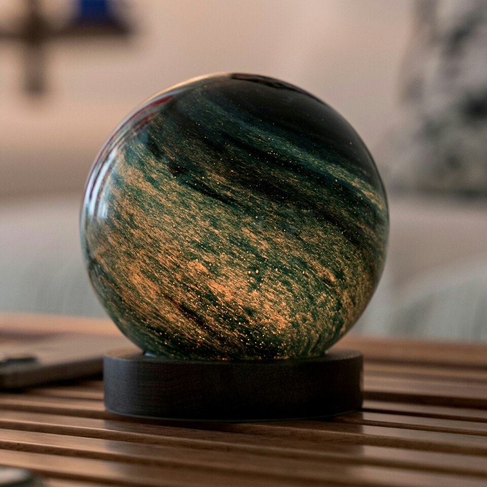 image 1 of Gingko Large AstraGlass Desk Lamp Multi | Stellar Ocean
