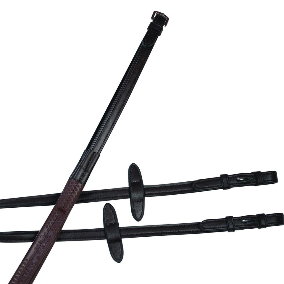 Collegiate Syntovia+ Rubber Reins - Brown - One Size