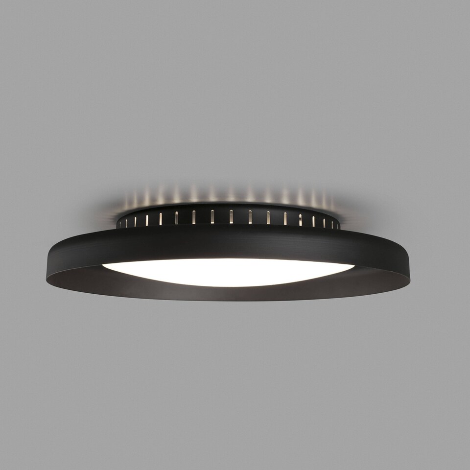 image 1 of Dolme LED Flush Ceiling Light Black