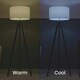 image 1 of ValueLights 2 Pack Light Bulb Dimmable E14 White Plastic GLS LED SMART 9W Multicolour 6500K 450lm Light Bulb