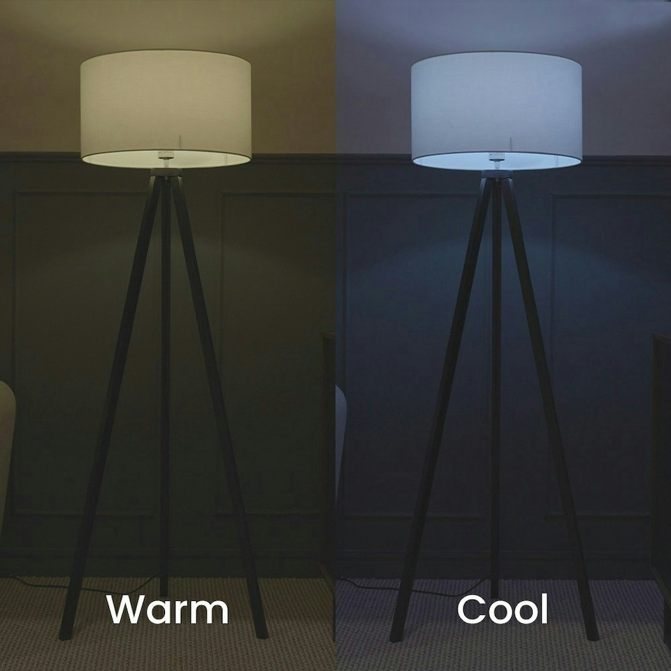 image 1 of ValueLights 2 Pack Light Bulb Dimmable E14 White Plastic GLS LED SMART 9W Multicolour 6500K 450lm Light Bulb
