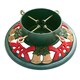 image 1 of Holly International Cast Iron Christmas Tree Stand for Real Trees up to 8ft - Round Bells & Bows