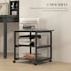 image 3 of HOMCOM Mobile Printer Stand with Storage Printer Table for Home Office Black