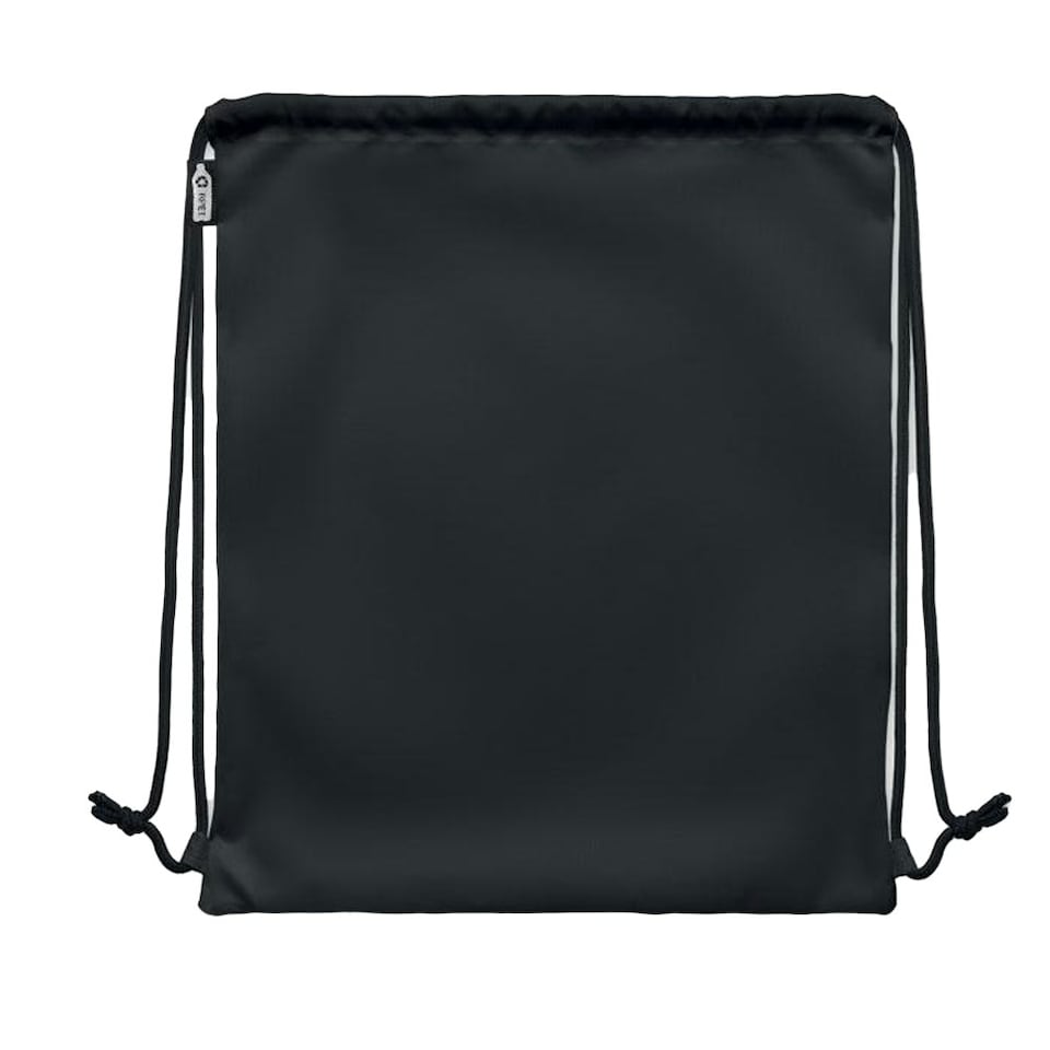 image 1 of MidOcean Night Large RPET Drawstring Bag - Black - One Size Black