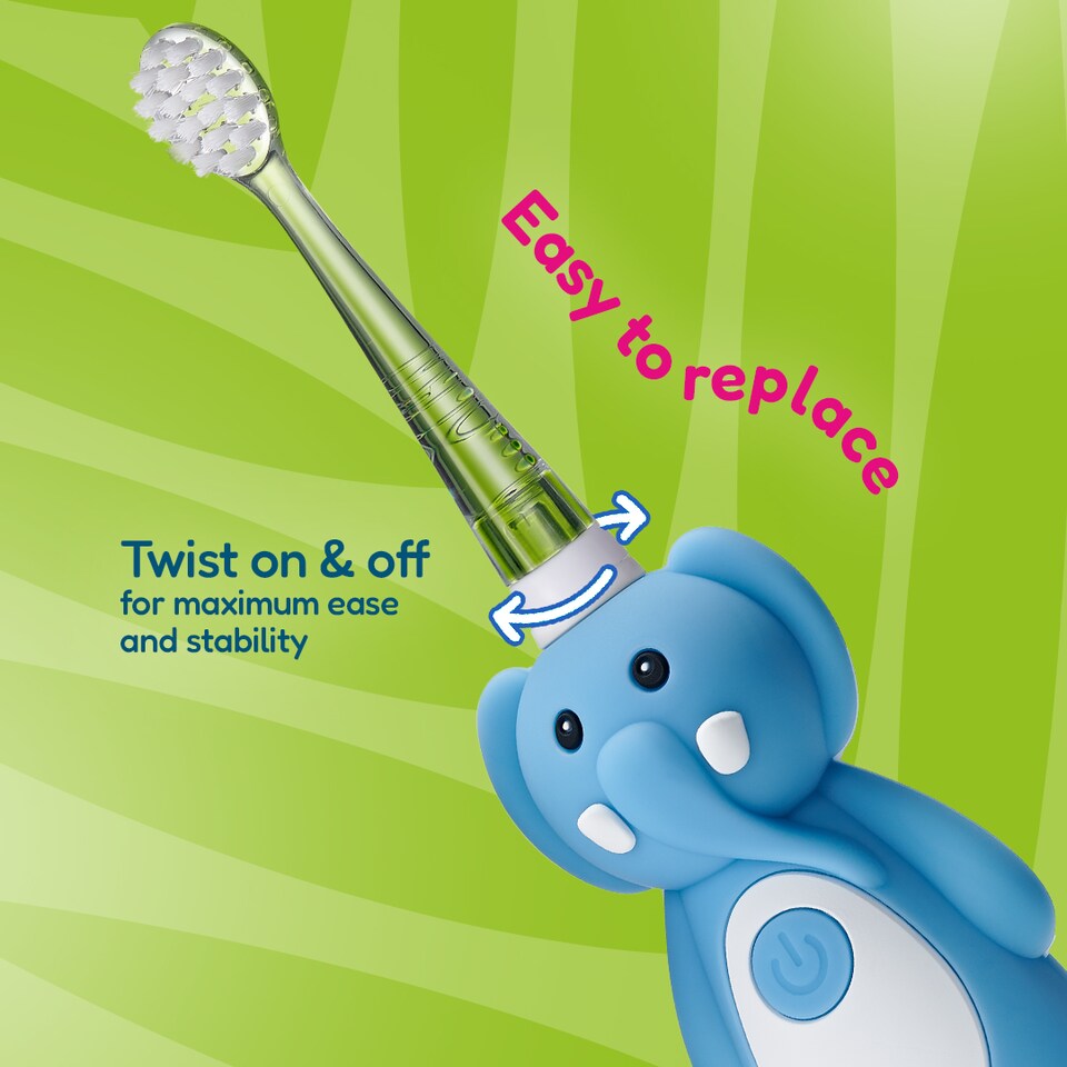 image 1 of WildOnes Replacement Kids Electric Toothbrush Heads (4 Pack)