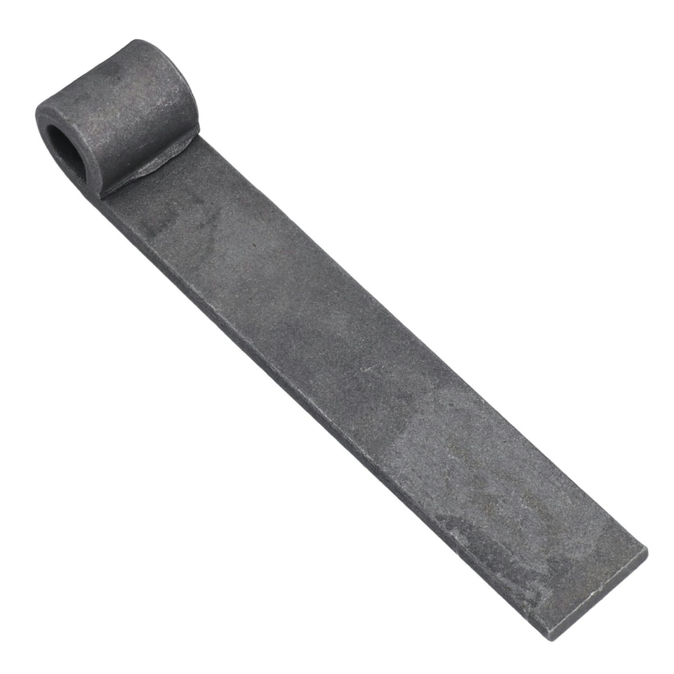 image 1 of Trailer Truck Tailgate Strap Hinge Self Colour 12.5mm Pin Weld On 150mm 1pc Grey