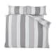 image 4 of PH Chambray Stripe Duvet Cover Set with Pillowcase Blue | Super King