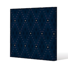 Diagonal dot stripes (Canvas Print) / 77 x 77 x 4cm | Multi