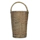image 3 of Antique Wash Finished Stair Basket | Grey | Grey