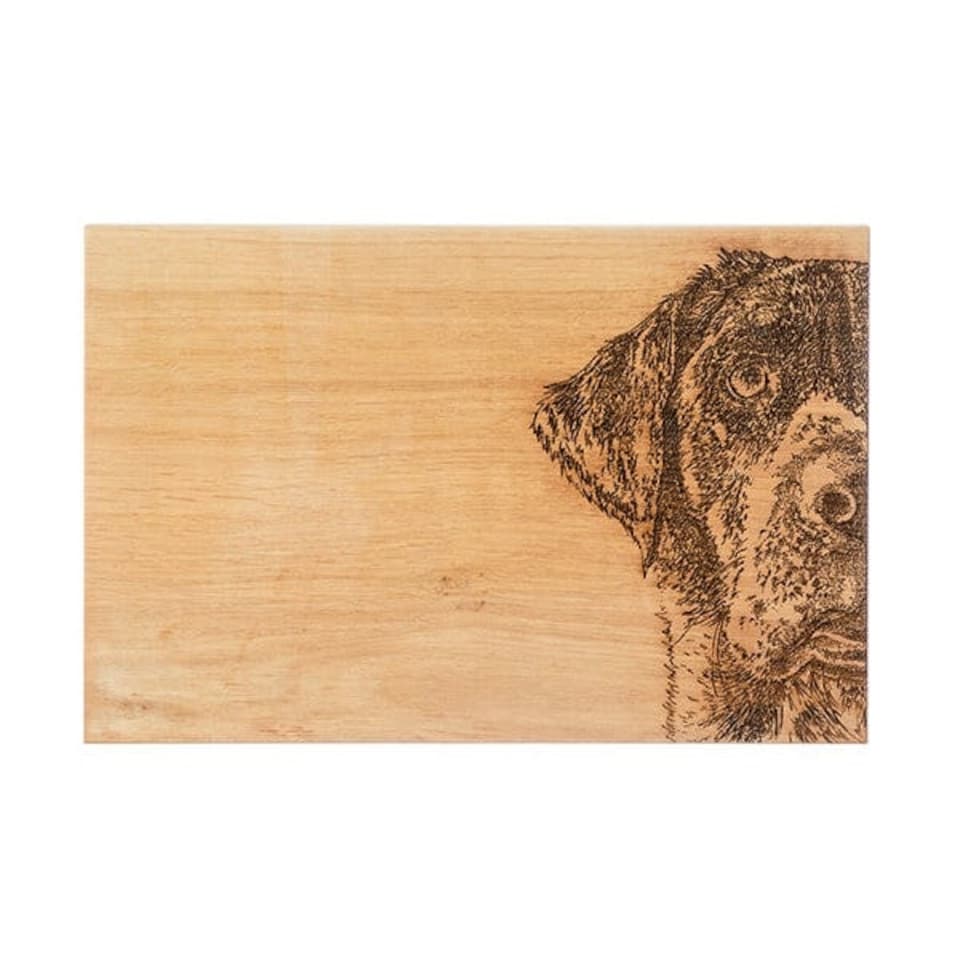 image 1 of The Just Slate Company Labrador 30cm Oak Serving Board