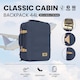 image 2 of CABINZERO Classic Cabin Backpack 44L, Lightweight for Spontaneous Trips, Ideal for Winter Gear & Long Trips | Blue | Shibori Blue