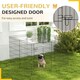 image 6 of PawHut 8-Panel DIY Dog Pen with Door for Indoor/Outdoor Use, 91cm High