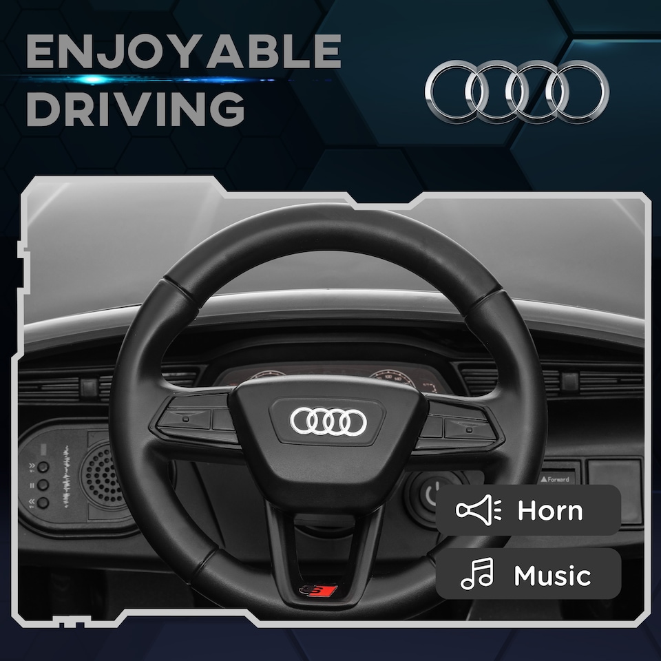 image 1 of AIYAPLAY Audi Q8 etron Sportback Licensed 12V Kids Electric Car with Remote