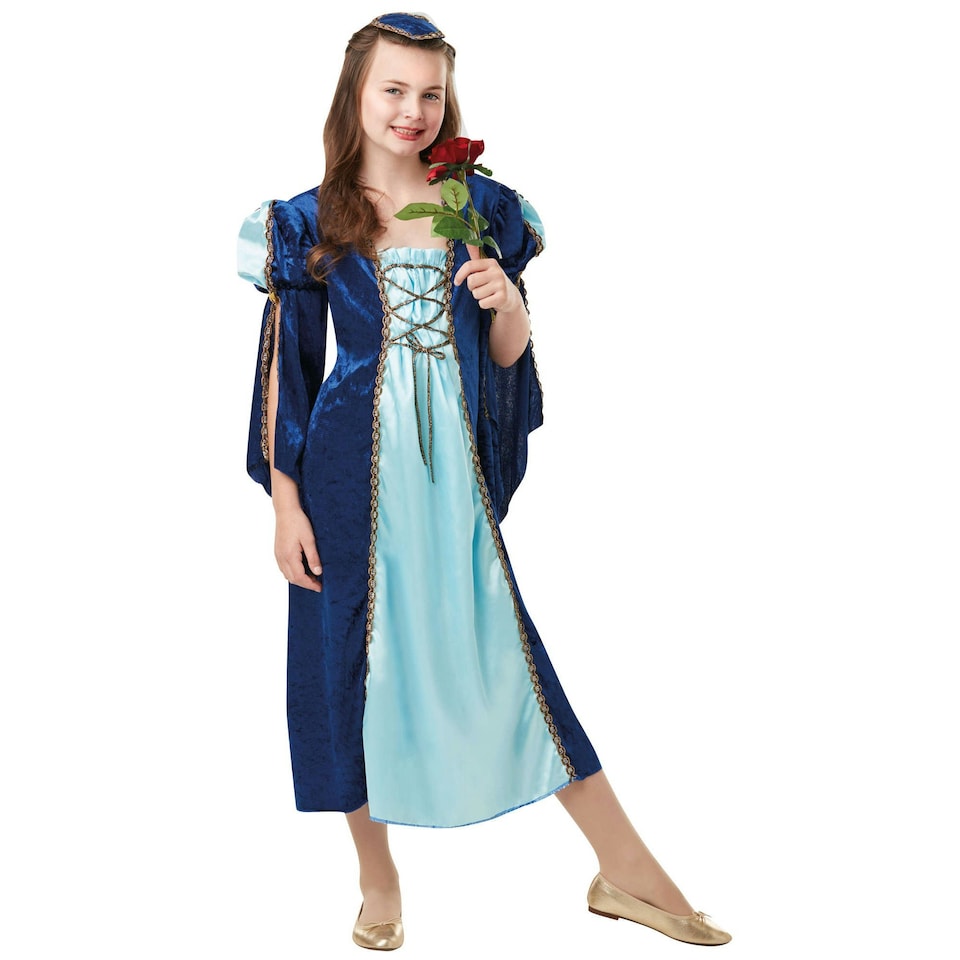 image 1 of Bristol Novelty Girls Juliet Costume - Blue/Navy - M M