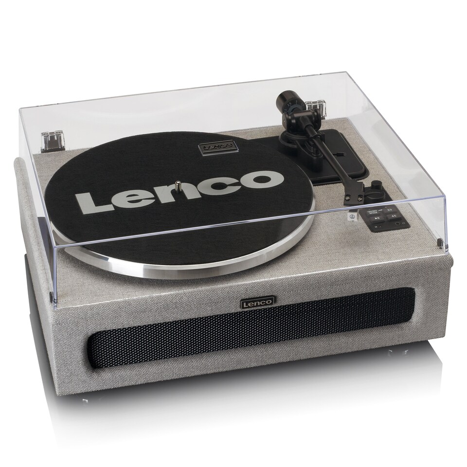 image 1 of LENCO LS-440GY - Turntable with 4 built-in speakers - Fabric