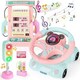 image 1 of Interactive Steering Wheel Driving Toy for Toddlers