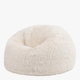 image 4 of Kingston Classic Faux Fur Bean Bag Chair Natural | Cream | Natural | 1