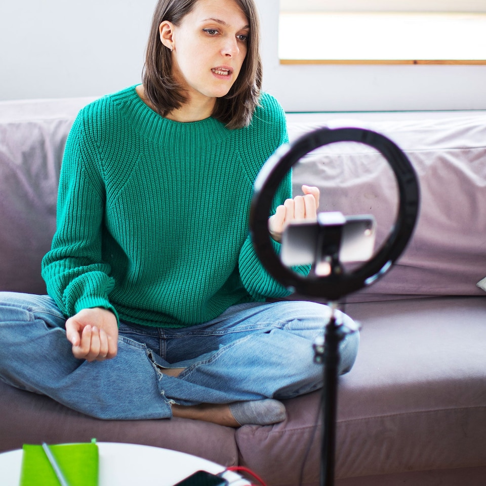 image 1 of VFM e-Store Adjustable Tripod Stand for Ring Light - Extends to 50 cm