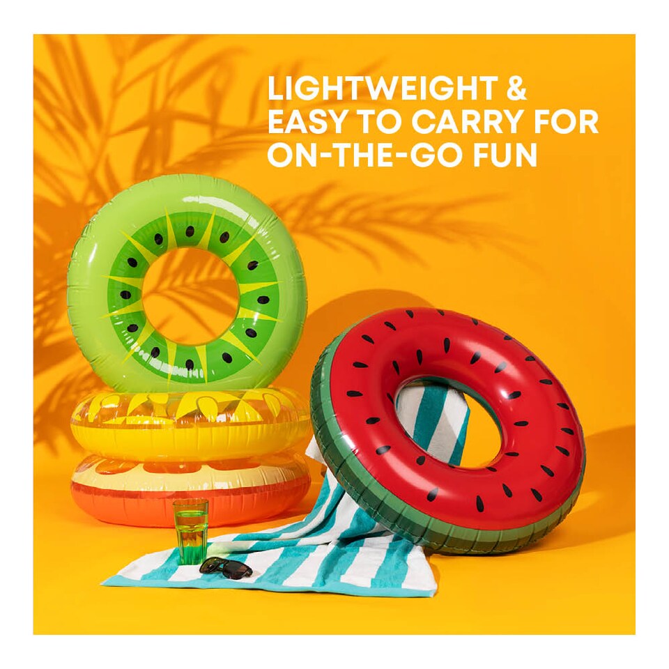 image 1 of Inflatable Watermelon Swim Ring 90cm