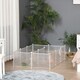 image 7 of PawHut Pet Playpen DIY Small Animal Cage 12 Panels for Hedgehog Bunny Chinchilla