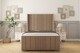 image 1 of Sloomy Hargrave Mink Plush Bed Frame With Mattress With 50"  Upholstered Wingback Headboard 6' Super King