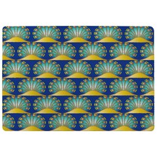 Egyptian style motif (Rug) Blue | Small: 60x110cm