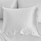 image 4 of Bamboo Silk Pillowcases White | White