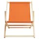 image 1 of Interiors by Premier Stylish Orange Deck Chair, Ethically Sourced Deck Chair, Sling Design Lawn Chair, Adjustable Garden Chair