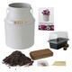 image 2 of Pronto Seed Petunia Grow Your Own Kit with Decorative Milk Churn Planter - Colourama Mix - Garden Gift for Beginners