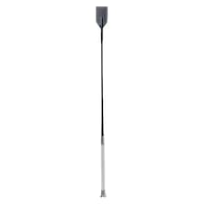 Dublin Embossed Leather Horse Riding Whip | Black | Black | One Size | 1