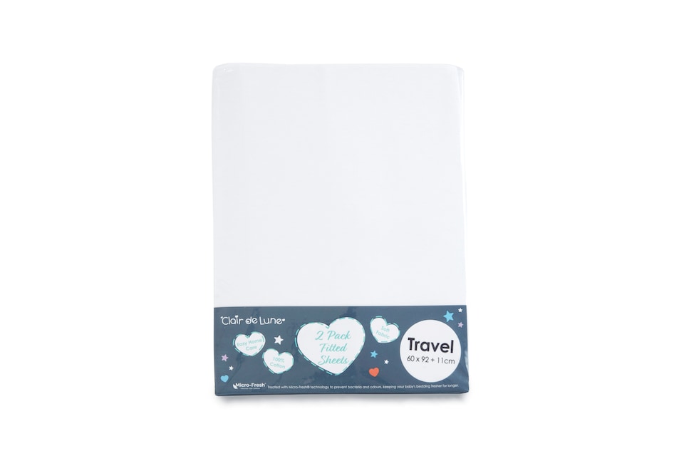 image 1 of Fitted Sheet Travel - White | White | One Size