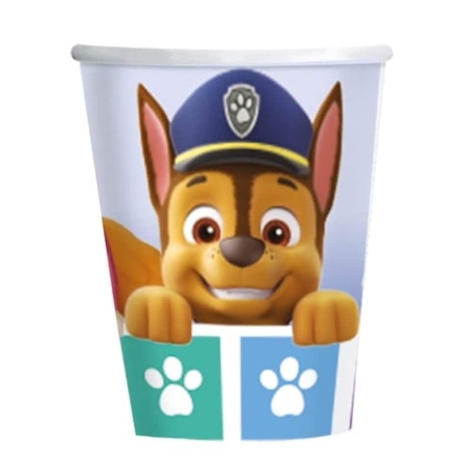 image 1 of Paw Patrol Paper Cups 250ml - Pack of 8