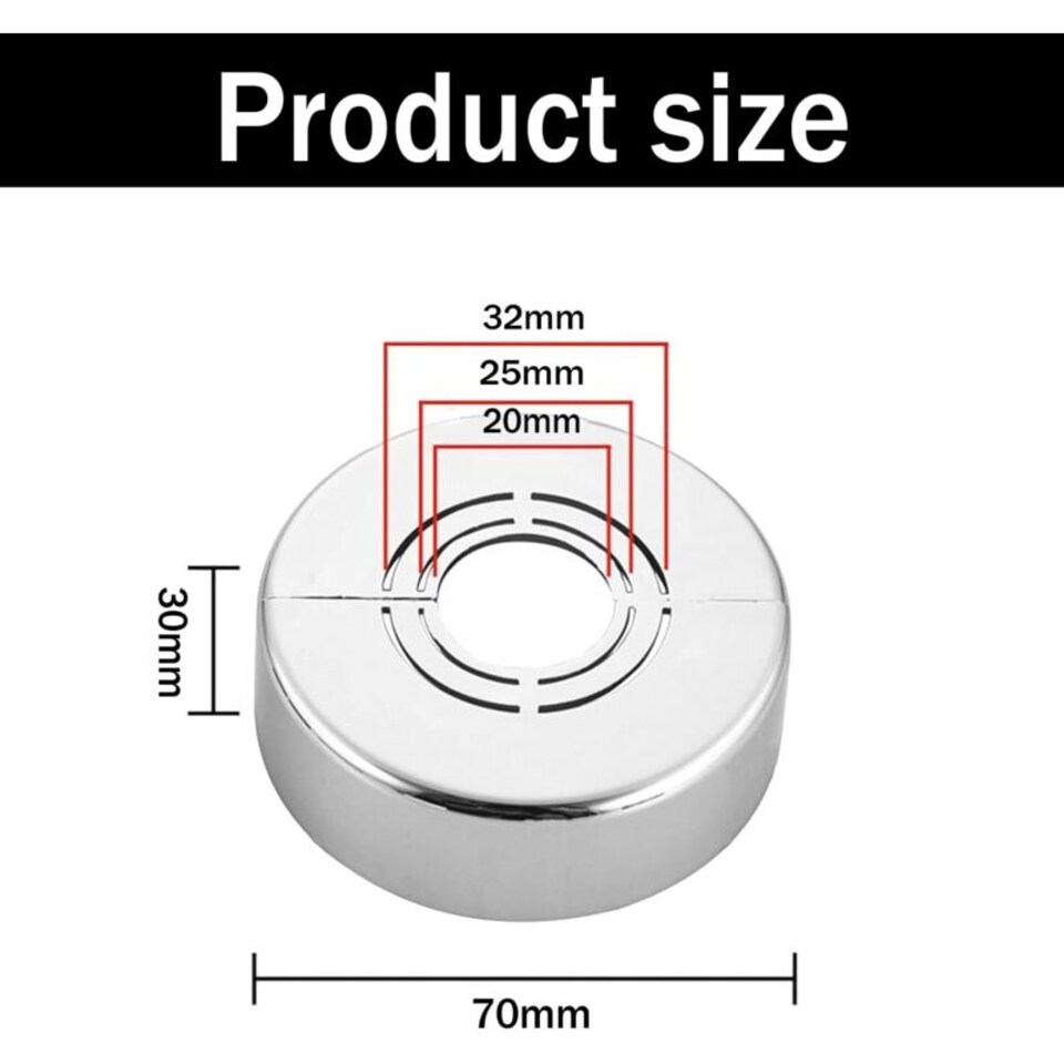 Standard Radiator Covers Pieces radiator pipe cover, silver abs faucet rosette, detachable ...