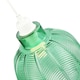 image 8 of Designer Ribbed Leaf Themed Forest Emerald Green Glass Pendant Lighting Shade | Green
