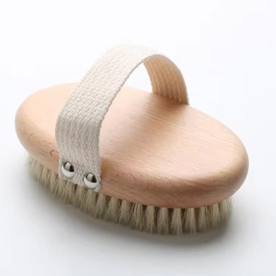 image 1 of Sisal Fibre Body Brush with Beechwood Handle