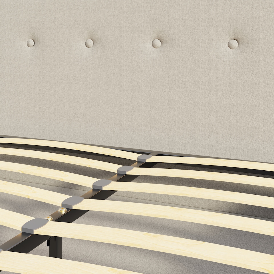 image 1 of Ashbourne Bed Double Natural | Cream | Natural